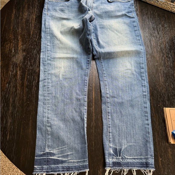 Pilcro raw hem wide leg denim jeans size 32 - Picture 3 of 6